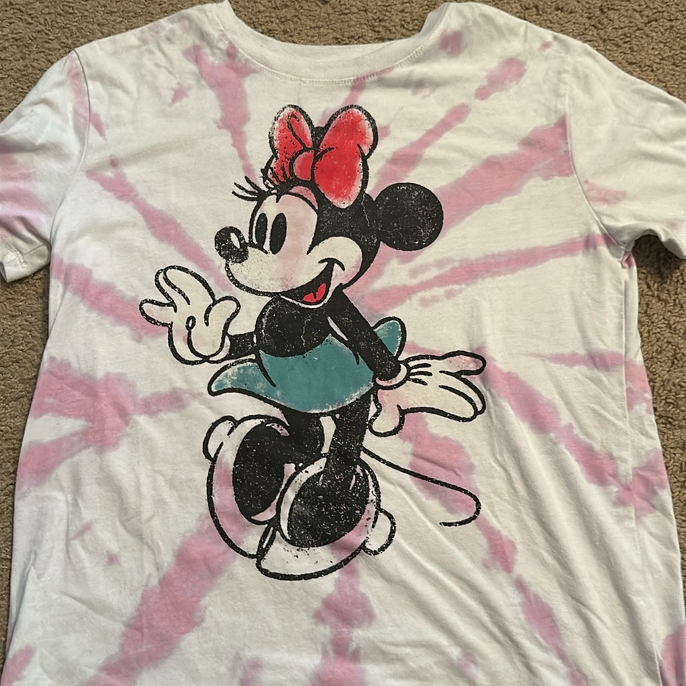 Tie-dyed, Minnie mouse shirt